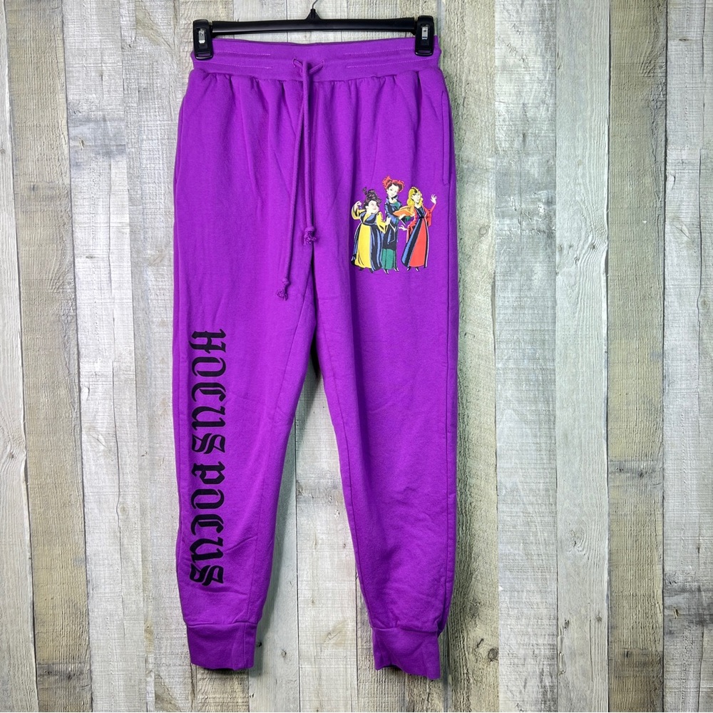 Disney Hocus Pocus Size Medium (7-9) Fleece Joggers W/Front Pockets